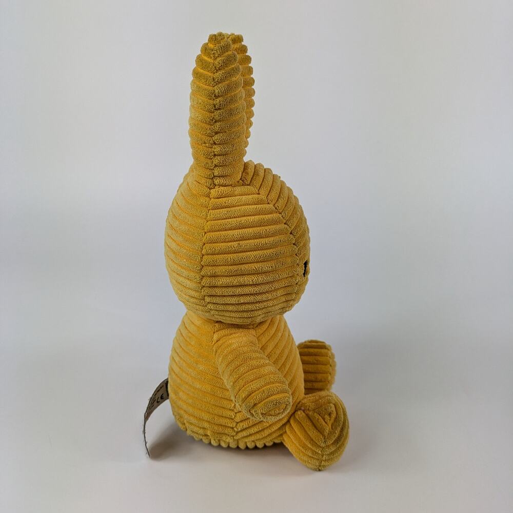 Miffy Corduroy Stuffed Bunny Buttercream Rabbit Plush Nijntje Official Yellow - Picture 4 of 13